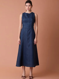 Palermo Long Dress Navy