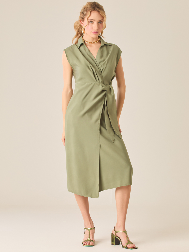 Hani Green Long Dress