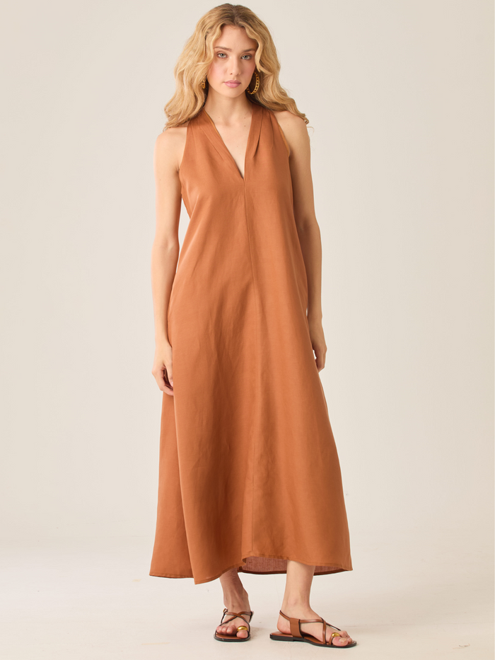 Indonesia Terracotta Long Dress