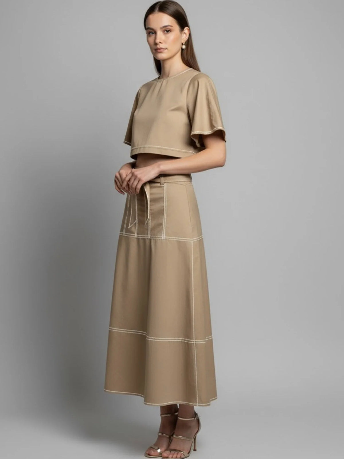 Paradis Long Skirt Sand