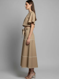 Paradis Long Skirt Sand