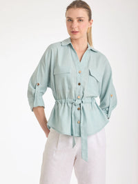Gemini Blouse Aqua