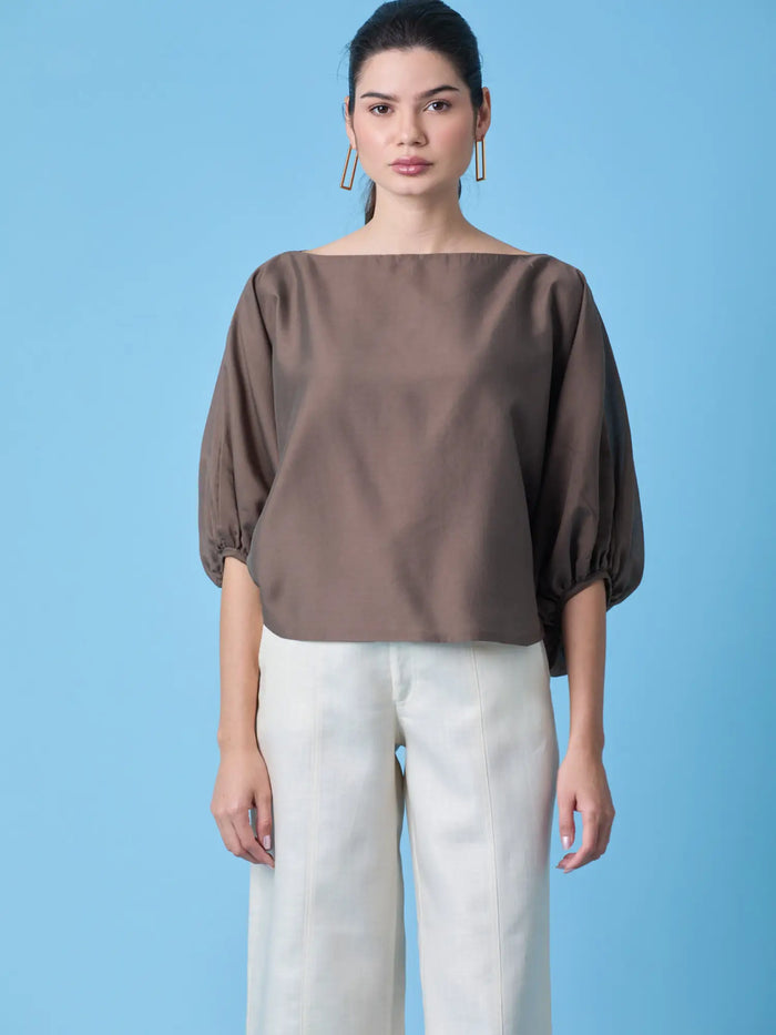 Robina Blouse Coffee