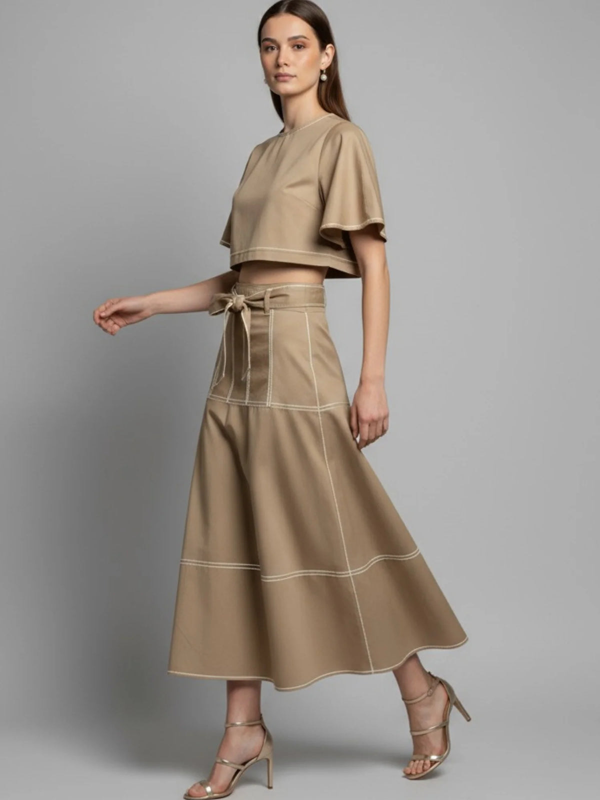 Paradis Long Skirt Sand