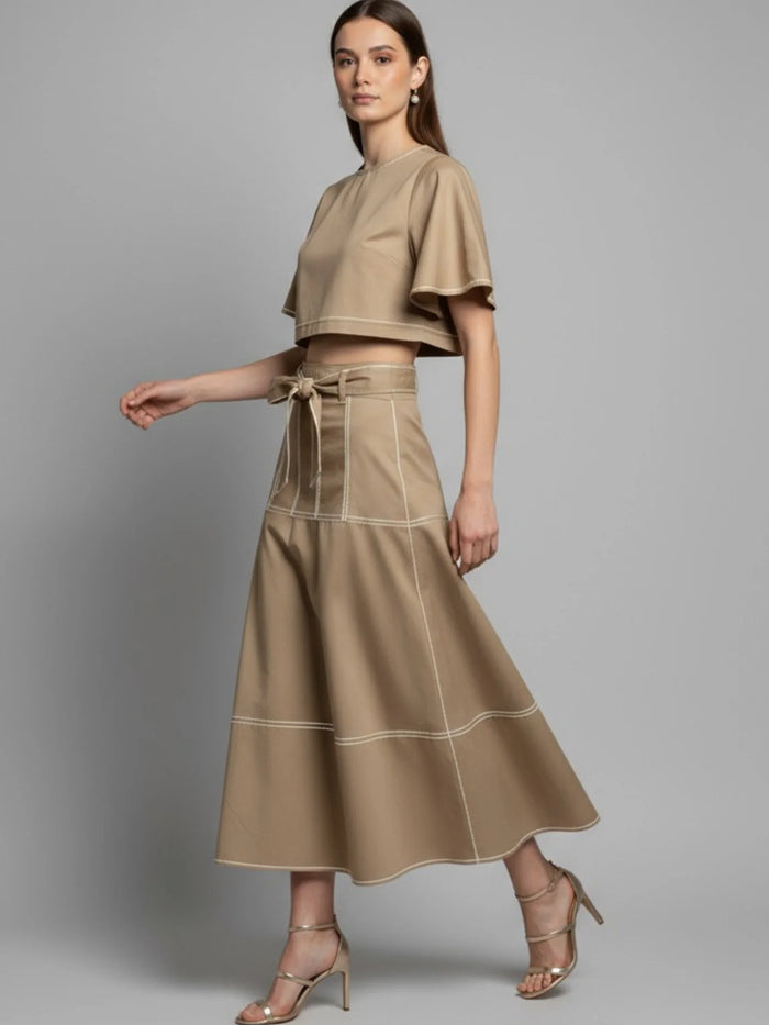 Paradis Long Skirt Sand