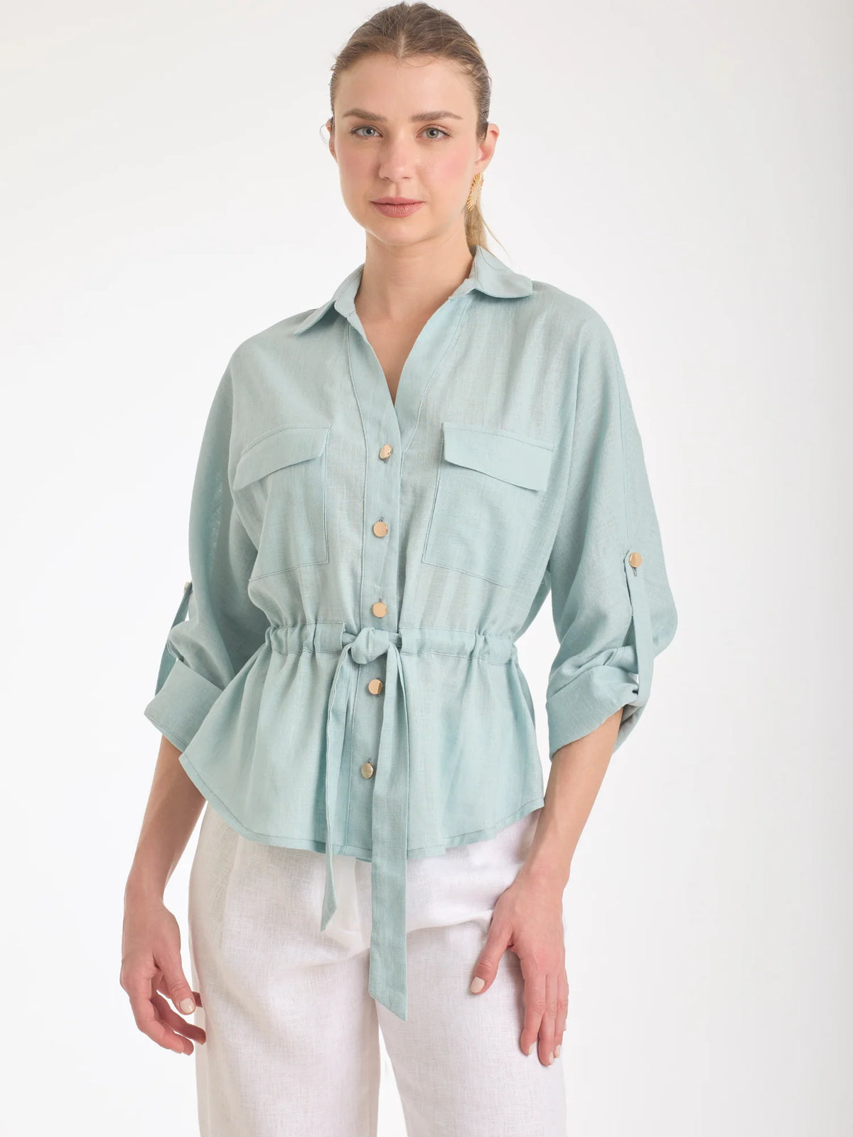 Gemini Blouse Aqua