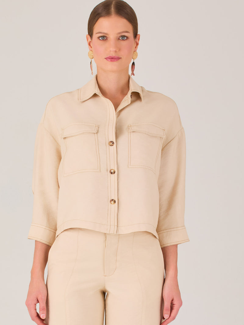 Piper Blouse Sand