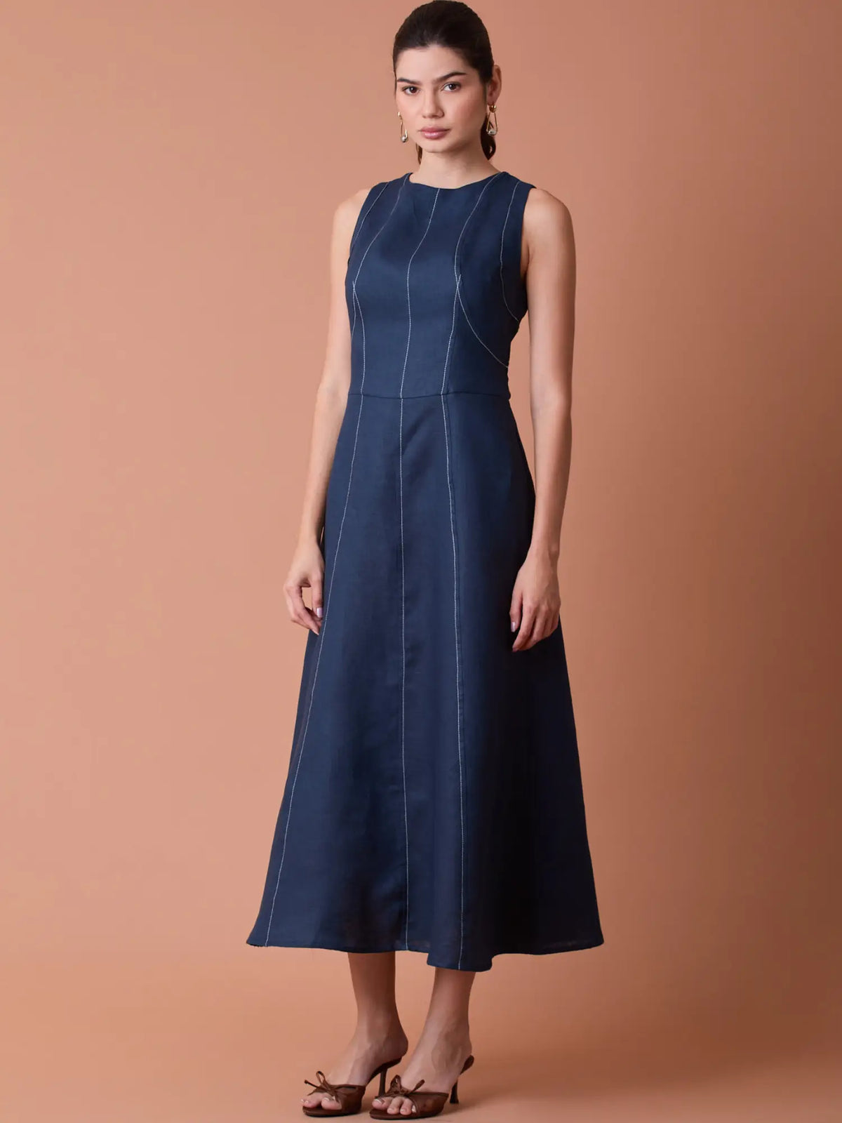 Palermo Long Dress Navy