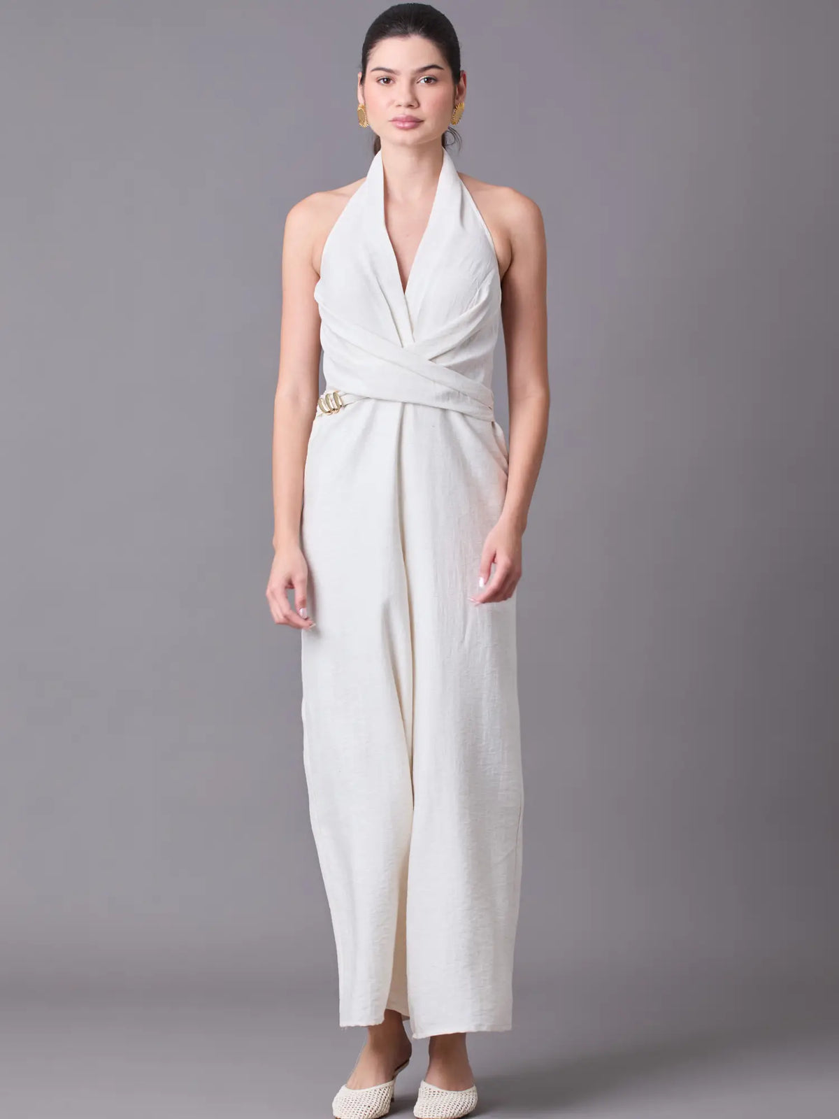 Mirleth Long Jumpsuit White