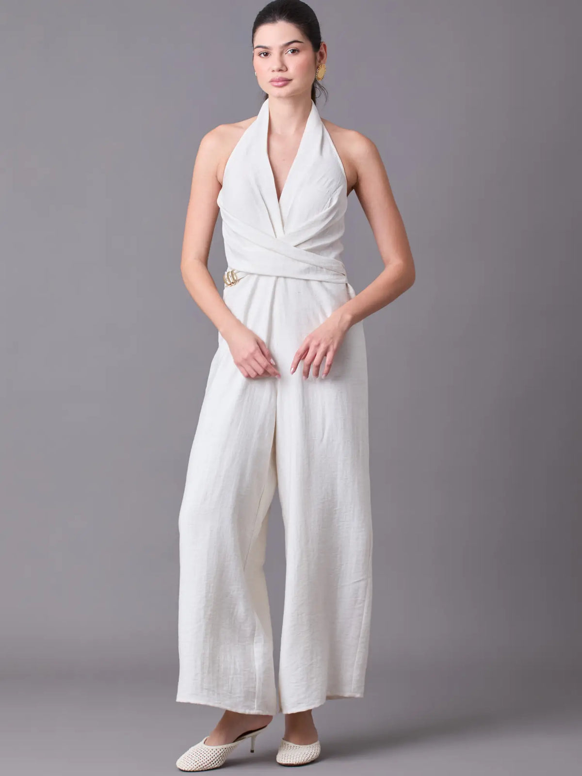 Mirleth Long Jumpsuit White