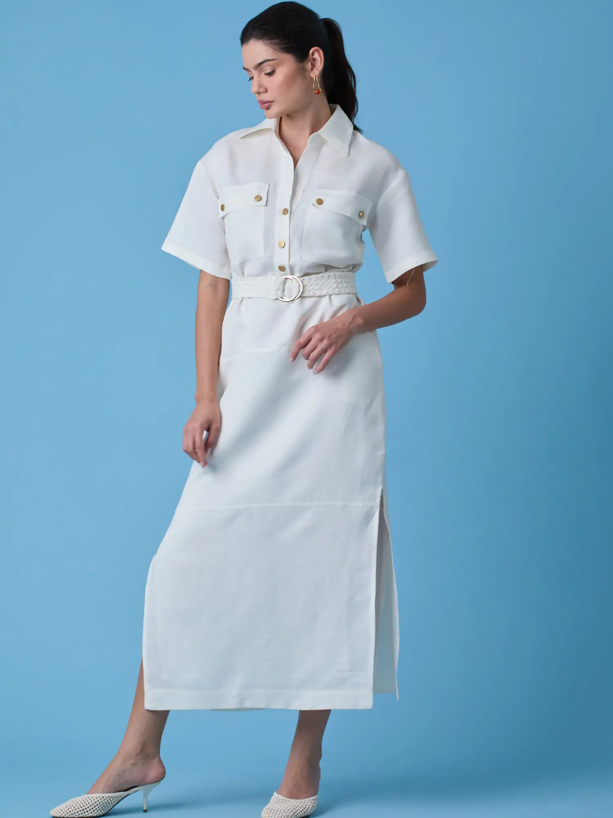 Lawrence Long Dress White