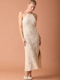 Adele Long Dress Beige