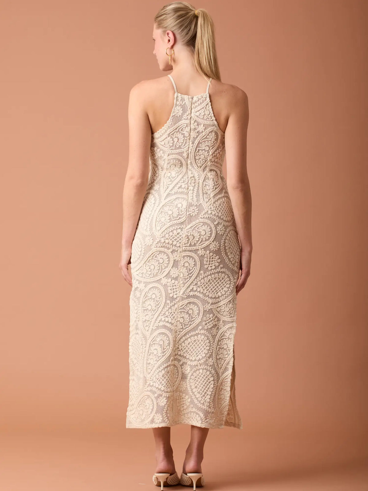 Adele Long Dress Beige