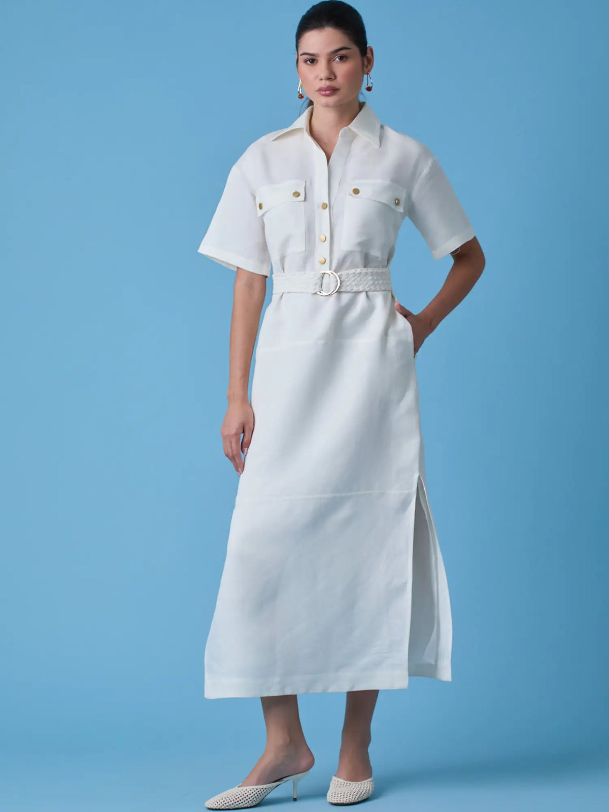 Lawrence Long Dress White