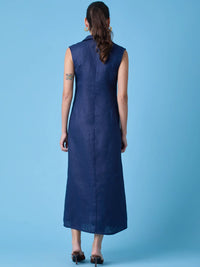 Yestin Long Dress Navy