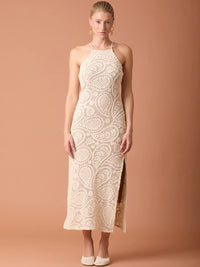 Adele Long Dress Beige