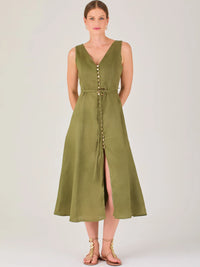 Yuria Long Dress Olive