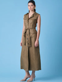 Yestin Long Dress Olive