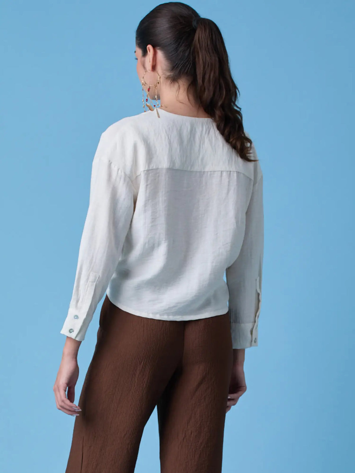 Cyran White Blouse