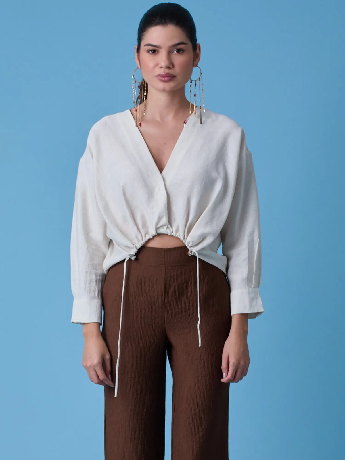 Cyran White Blouse