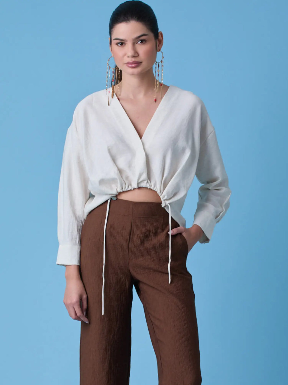 Cyran White Blouse