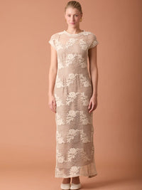 Irina Long Dress Beige