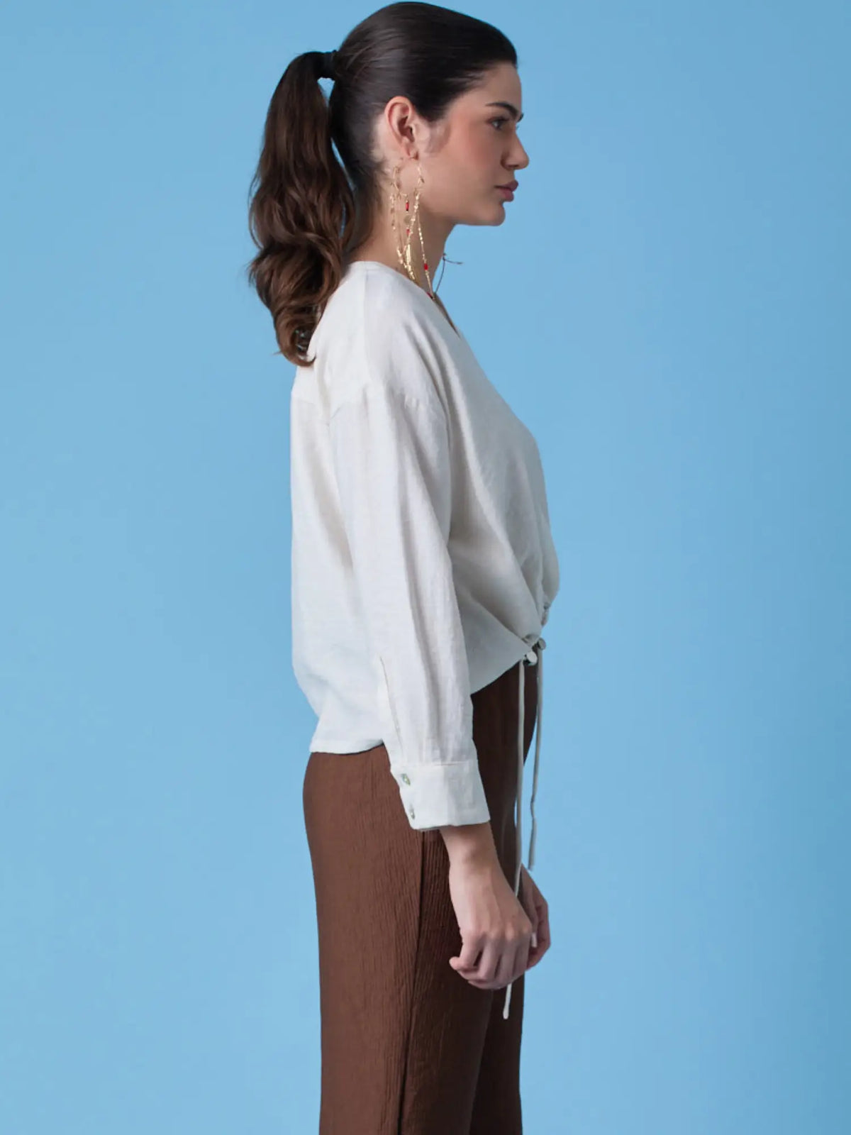 Cyran White Blouse