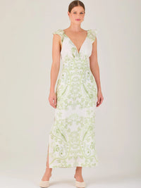 Bogna Long Dress Olive