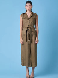 Yestin Long Dress Olive