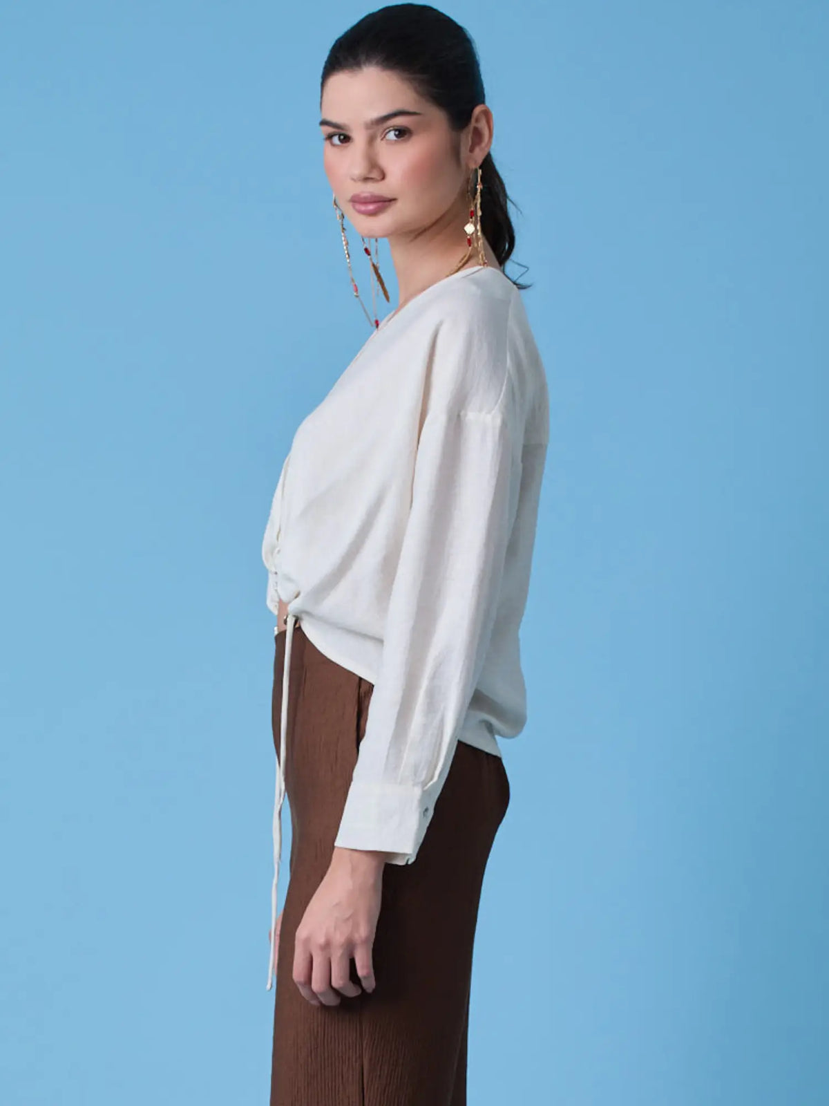 Cyran White Blouse