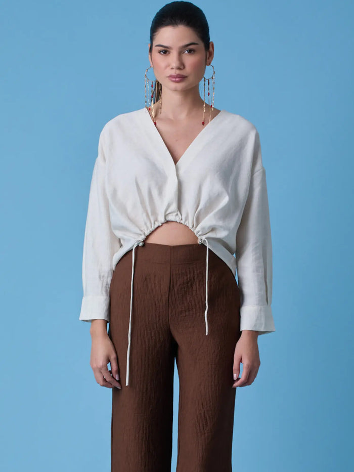 Cyran White Blouse
