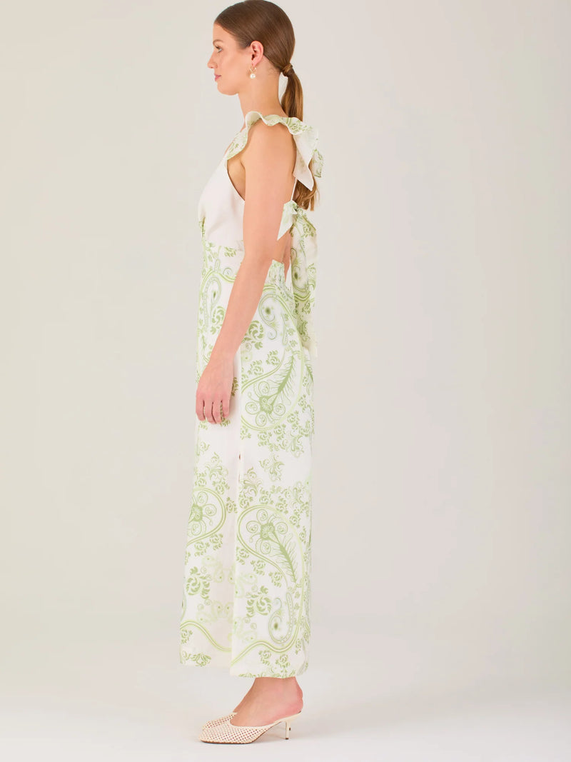 Bogna Long Dress Olive