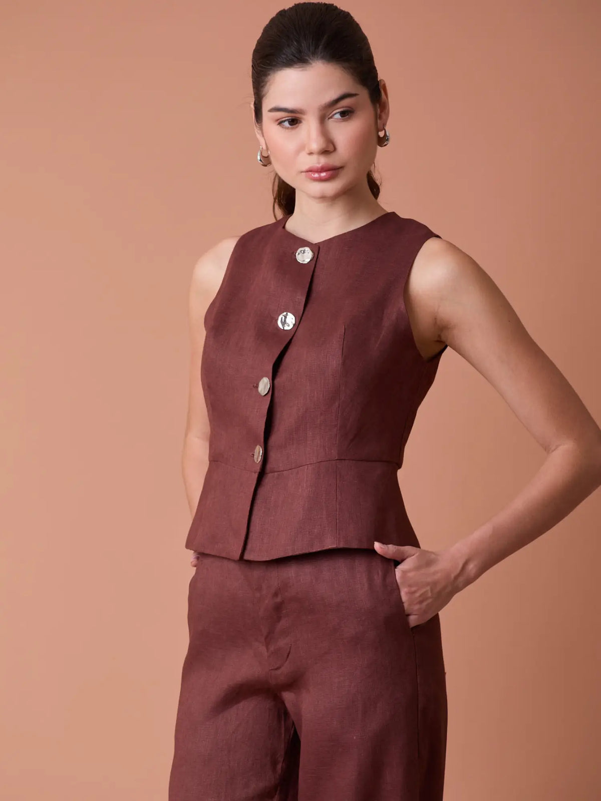 Pattie Blouse Coffee