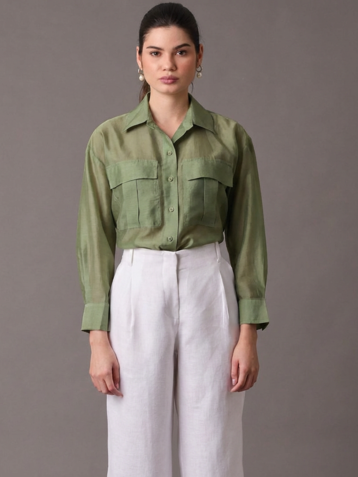 Duckie Blouse Olive