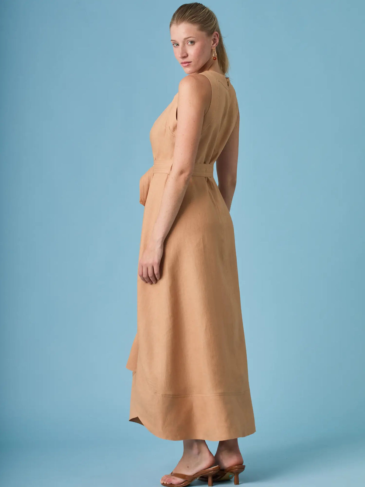 Brisley Long Dress Camel