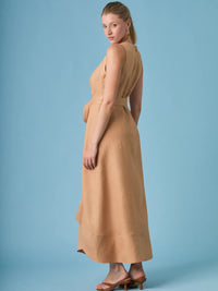 Brisley Long Dress Camel