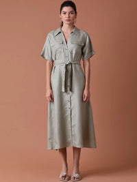 Makri Long Dress Olive