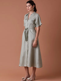 Makri Long Dress Olive