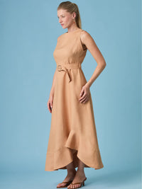 Brisley Long Dress Camel