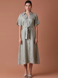 Makri Long Dress Olive