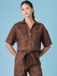 Mandu Blouse Coffee