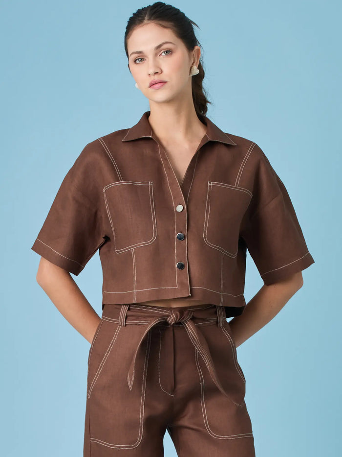 Mandu Blouse Coffee