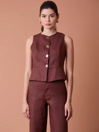 Pattie Blouse Coffee