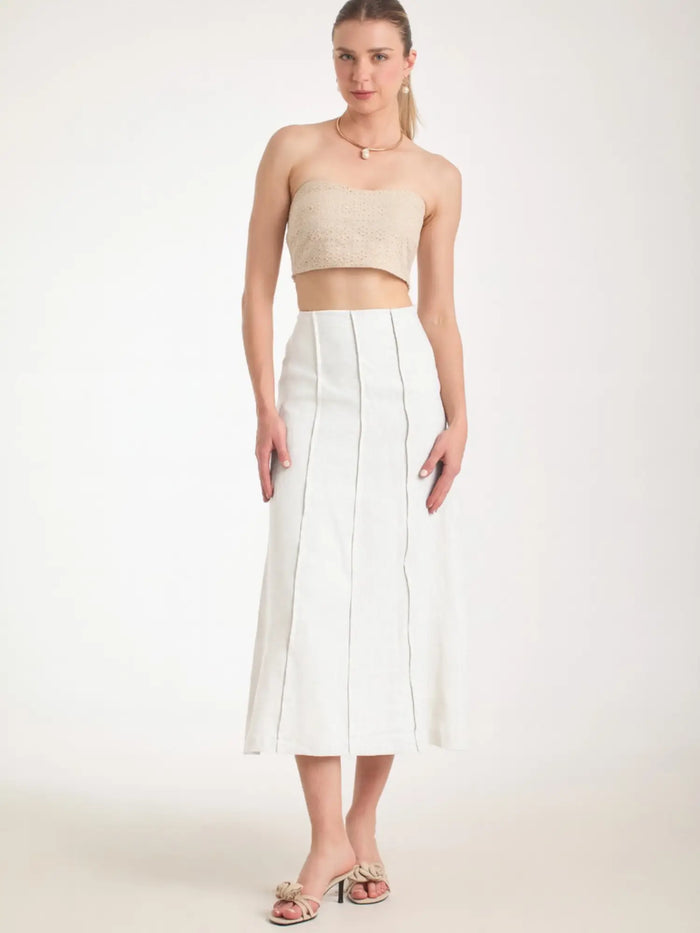 Bali Long Skirt White