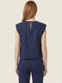 Lombardia Blouse Navy