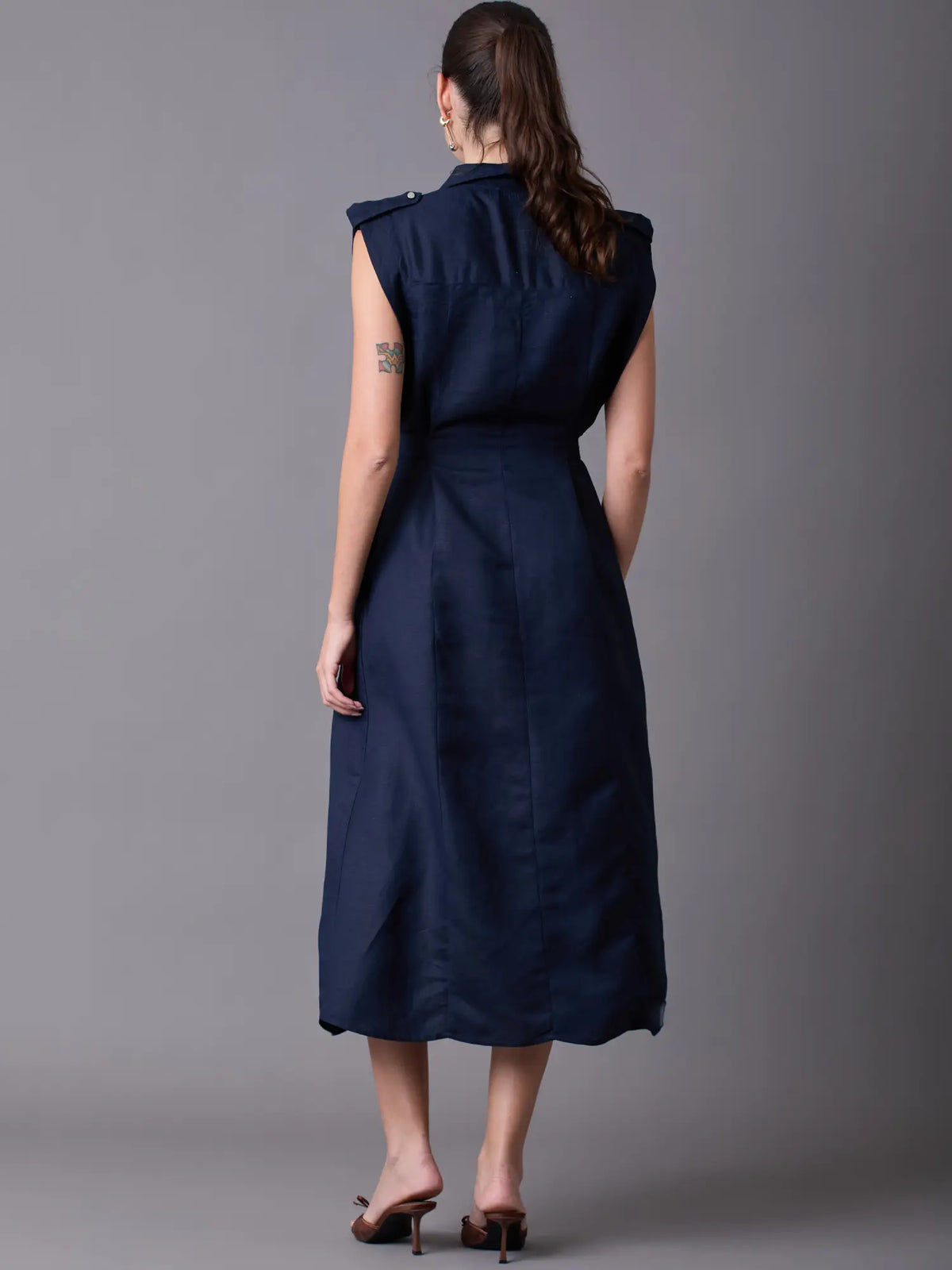 Celyse Long Dress Navy