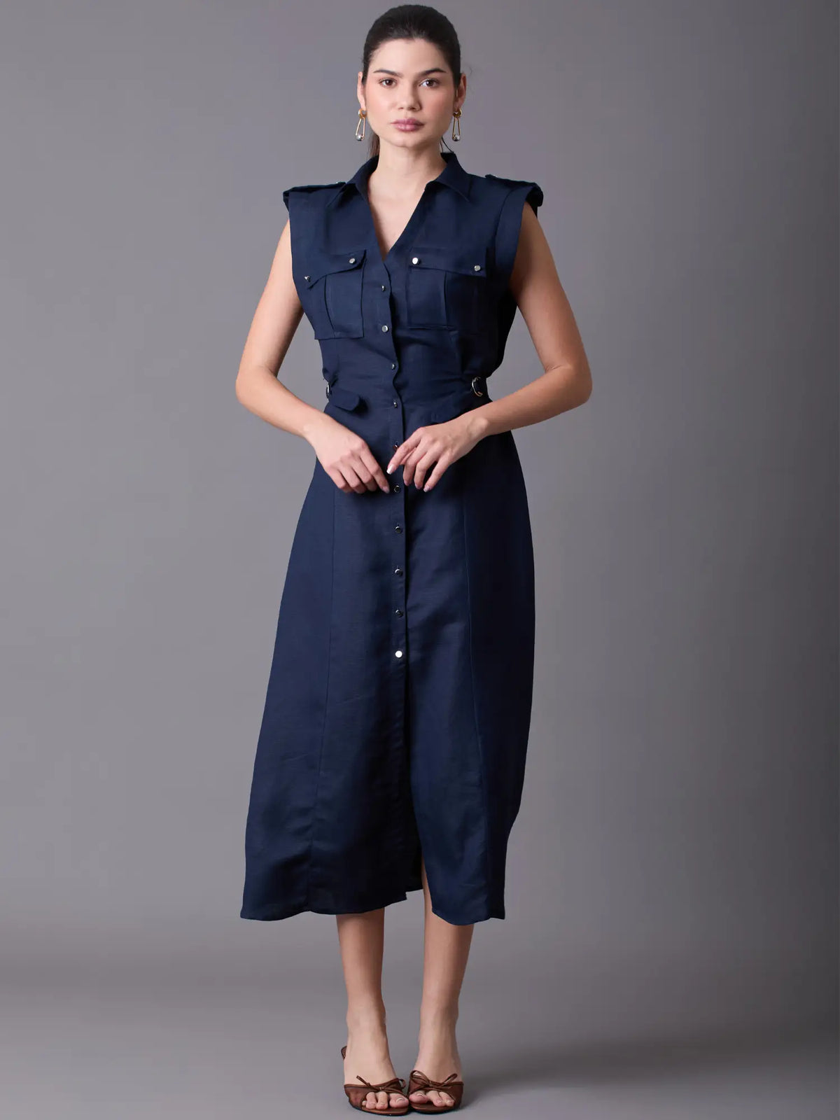 Celyse Long Dress Navy