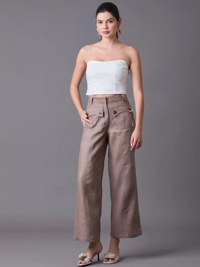 Hadria Long Pants Taupe