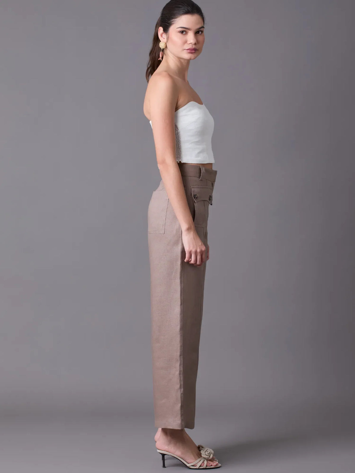 Hadria Long Pants Taupe