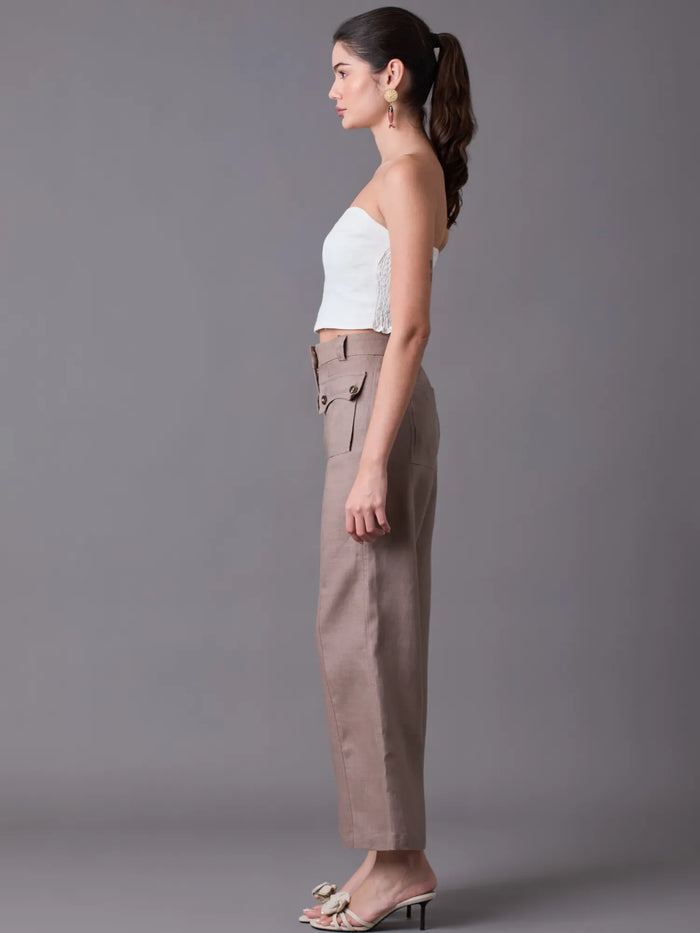 Hadria Long Pants Taupe